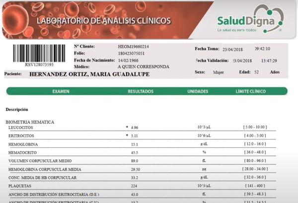 Consulta resultados en salud digna paso 6: Salud Digna resultados de laboratorio con ticket